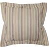 PENSIERI DELICATI, Federa Esterna 100% in Cotone Tinto in Filo 4 Volant 60x60 cm Imbottitura a Cuscino 100% in Poliestere, Chiusura a Zip, Made in Italy, Riga Tricolore Bordeaux
