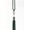 Chic Home ROBERTO Corda decorativa con nappa, 96 cm, verde