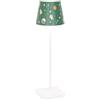 Zafferano, Poldina Pro con Cover, Lampada da Tavolo Ricaricabile e Senza Fili con Controllo Touch, Lampada da Esterni, Dimmer, 2200-3000 K, Altezza 38 cm, Colore Bianco - Dolci di Natale