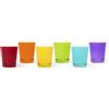 Excelsa Portofino Set 6 Bicchieri Acqua, Vetro, Multicolore