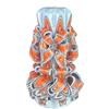 EVE CANDLES Candela di Design Fatta a Mano, Candela Decorativa Inodore Ø9.5 x h22 cm, Candela Cilindrica a Combustione Lunga 126 ore, Stoppini in Cotone Senza Fumo, Decorazione Domestica Ideale e Regalo Versatile
