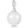 GNOCE Oli Essenziali Bianchi Lattiginosi Sfera di Profumo Diffusore Ciondolo Charms per Bracciale/Collana, Argento 925 Charms Penzolanti per Donne Ragazze Moglie Figlia Gioielli Regalo
