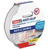 tesa Nastro Antiscivolo - Adesivo Antiscivolo per l?Uso Interno ed Esterno - Per Scale e Pavimenti Lisci - Nero - 5 m x 25 mm