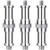 Neewer 3 Pezzi Standard da 1/4 a 3/8 Pollice Convertitore Maschio in Metallo Adattatore Vite Filettata Perno per Supporto Luce da Studio, Adattatore Hotshoe/Coldshoe, Testa a Sfera ecc, Trigger - ST23