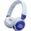 JBL Junior 320 BT Cuffie On-Ear Bluetooth Wireless per Bambini, con Microfono Integrato, 50 Ore di Autonomia, Safe Sound, Limitatore del Volume, Facili Controlli, Set Adesivi, Pieghevoli, Blu