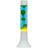 Licht-Erlebnisse Lavalamp Yvonne lampada lava elegante lava blu con sfere magma in giallo 38 cm retrò lampadina incl. G9 38 cm ideale per feste, regalo