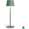 Wilmà Rainbow Lampada da Tavolo Design Senza Fili Impermeabile IP54 in Alluminio Autonomia 23 Ore, Lampada Dimmerabile Led RGB Ricaricabile con Touch Control e Sistema Antiribaltamento (Verde salvia)