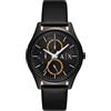 Armani Exchange Orologio Analogico al Quarzo Uomo con Cinturino in Pelle AX1886