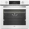 Beko PRONTA CONSEGNA - SPEDIZIONE IMMEDIATA Forno da Incasso Multifunzione Elettrico 60 cm 8 funzioni Classe A Finitura Cristallo bianco e Acciaio inox Serie b300 Linea Look Beko BBIM14300WMS