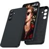LeYi Cover per Samsung Galaxy A55 5G, Protezione Fotocamera, Custodia Sottile in TPU Morbido, Silicone Bumper Antiscivolo e Resistente Case per Samsung Galaxy A55 5G, Nero
