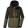killtec Bambini e ragazzi Giacca da sci/giacca funzionale con cappuccio e paraneve KSW 388 BYS SKI JCKT, dunkelnavy, 140, 42114-000