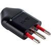 ROSI Spina mobile volante 2P+T 10A nera - RS9701N