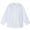 Mayoral Camicia m/l c/Coreana Lino per Bambini e Ragazzi Bianco 4 Anni (104cm)
