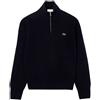 LACOSTE MAGLIONE MEZZA ZIP IN LANA CARDATA