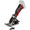 EINHELL Mini Sega Circolare a Batteria 18V Diametro Lama 8,9 cm 2500 Giri/min colore Nero Rosso - TE-CS 18/89 Li - Solo
