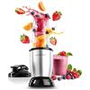 GOURMETmaxx Nutrition Blender | Smoothie Maker - 4 pz. | Frullatore con caraffa grande da 700 ml e coperchio "to-go" | Frullatore con 22.000 giri/minuto | Robot da cucina per frullati, smoothies ecc.