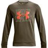 UNDER ARMOUR FELPA GIROCOLLO LOGO RIVAL TERRY