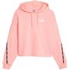 PUMA FELPA CON CAPPUCCIO CROP TAPE DONNA