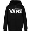 VANS FELPA FULL ZIP CON CAPPUCCIO LOGO CLASSIC BAMBINO