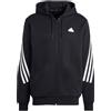 ADIDAS FELPA FULL ZIP CON CAPPUCCIO 3 STRIPES