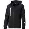 PUMA FELPA FULL ZIP CON CAPPUCCIO ACTIVE INTERLOCK BAMBINO