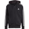 ADIDAS FELPA FULL ZIP CON CAPPUCCIO ESSENTIALS 3 STRIPES