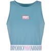 EA7 EMPORIO ARMANI T-SHIRT CROP VENTUS7 DONNA