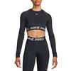 NIKE MAGLIA MANICA LUNGA CROP NIKE PRO 365 DONNA