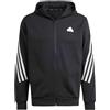 ADIDAS FELPA FULL ZIP CON CAPPUCCIO FUTURE ICONS 3 STRIPES
