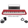 Casio CT-S1 RD ROSSA Tastiera 61 Tasti Dinamici Usb + Pedale Sustain + alimentat