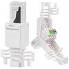 HB-Digital 10 connettori di rete RJ45 Cat 6a con contatti placcati oro cat.6a LAN crimpatrice per cavo patch, cavo di posa CAT7 CAT6A CAT6 compatibile senza attrezzi DSL spina UTP