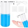 talifoca Dispenser di sapone da 380 ml, fissaggio automatico a parete, erogatore di sapone elettrico, ricaricabile USB, dispenser di sapone in schiuma, sensore in plastica ABS, IPX5, per bagno, cucina