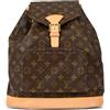 Louis Vuitton Pre-Owned - Zaino Montsouris GM 1998 - Donna - pelle/PVC - Taglia unica - Marrone