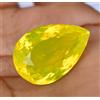 Glitzy Gems Opale giallo fluo naturale 30,80 ct pera certificata non trattata rara pietra...