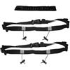 0XBIT Porta Pettorale Triathlon, 2 Pezzi Nero Cintura Running, Riflettente Fascia Corsa Running, con Fascia, 6 Slot, Adatto per Maratona, Ciclismo, Sport