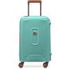 DELSEY PARIS - MONCEY - Valigia da Cabina Rigida Materiale Riciclato e Riciclabile - 55x35x25 cm - 38 L - S - Mandorla