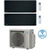 Daikin Climatizzatore GARANZIA ITALIA Inverter Daikin Stylish Total Black Wifi Dual Split 12000 + 18000 BTU con U.E. 2MXM50A9 Classe A+++/A++ NOVITA' 2024