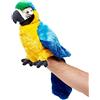 Uni-Toys - Bambola a forma di pappagallo con testa girevole - 26 cm (altezza) - Uccello - peluche