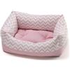 Leopet Cuccia rodi zig zag rosa cm 40x50