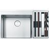 Franke Box Center BWX 220-54-27 Lavello 2 vasche inox satinato 86x51