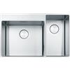 Franke Box BXX 220-50-27 Lavello 2 vasche inox satinato 82x51