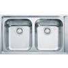 Franke Lavello Neptune Nex 620 inox satinato 2 vasche 86x51