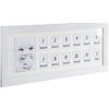 ROCKING GIFTS Farma di Foto Multipli 12 Mesi, Primo Anno, 65x30 cm Bianco, Cornice in Legno