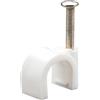 MKC graffetta fissacavo con chiodo bianco diametro 7mm x100Pz