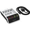ANSMANN Caricabatterie per batterie da 1-4 batterie NiMH AA o AAA, caricatore automatico con tecnologia di ricarica Perfect-7, monitoraggio singolo e modalità repair - Comfort Smart