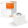 LEDVANCE Spot Surface faretto quadrato da soffitto, bianco, con attacco GU10, compatibile con lampada normale o smart, angolo di emissione della luce flessibile, protezione IP20, alta qualità