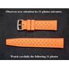 Bracciale In Silicone 18 20 22 MM Tipo Tropic Ideale Compressor Subacquea Diver