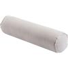 Bodhi2000 Cuscino cervicale, cuscino cilindrico, supporto per dormire, cuscino cervicale in memory foam per letto, gambe, schiena e yoga, bianco