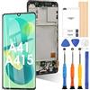 ARSSLY OLED Schermo per Samsung Galaxy A41 A415 A415F LCD Display per SM-A415F/DSN SM-A415F/DSM SM-A415F SM-A415F/DS 6,1 Touch Digitizer Assembly Vetro Ricambio con Strumenti(Nero con Cornice)