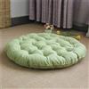 SJH Grande cuscino quadrato da meditazione per yoga, spesso imbottito in lino, cuscino da pavimento, morbido cuscino per bambini e animali domestici